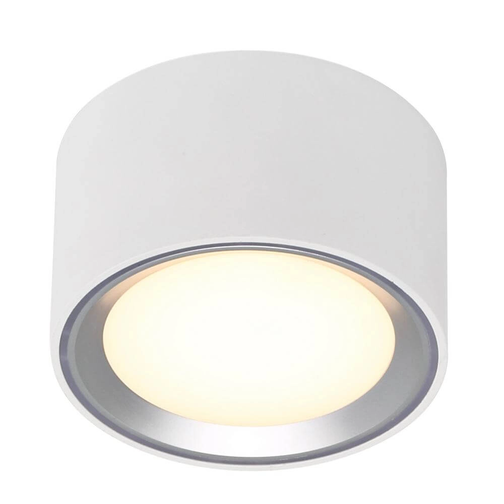 Weißer Strahler mit Metallring Fallon 6cm x Ø 10cm Nordlux 5701581415188