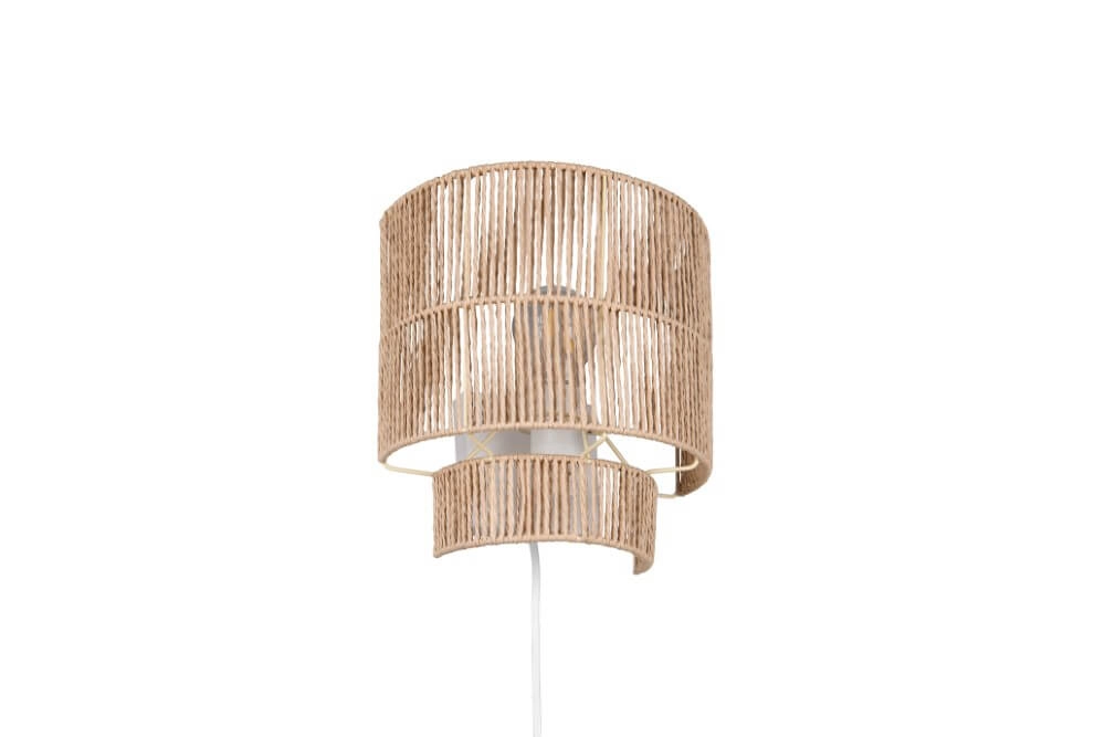 Japandi Wandleuchte Satna Rattan Trio 4017807636192