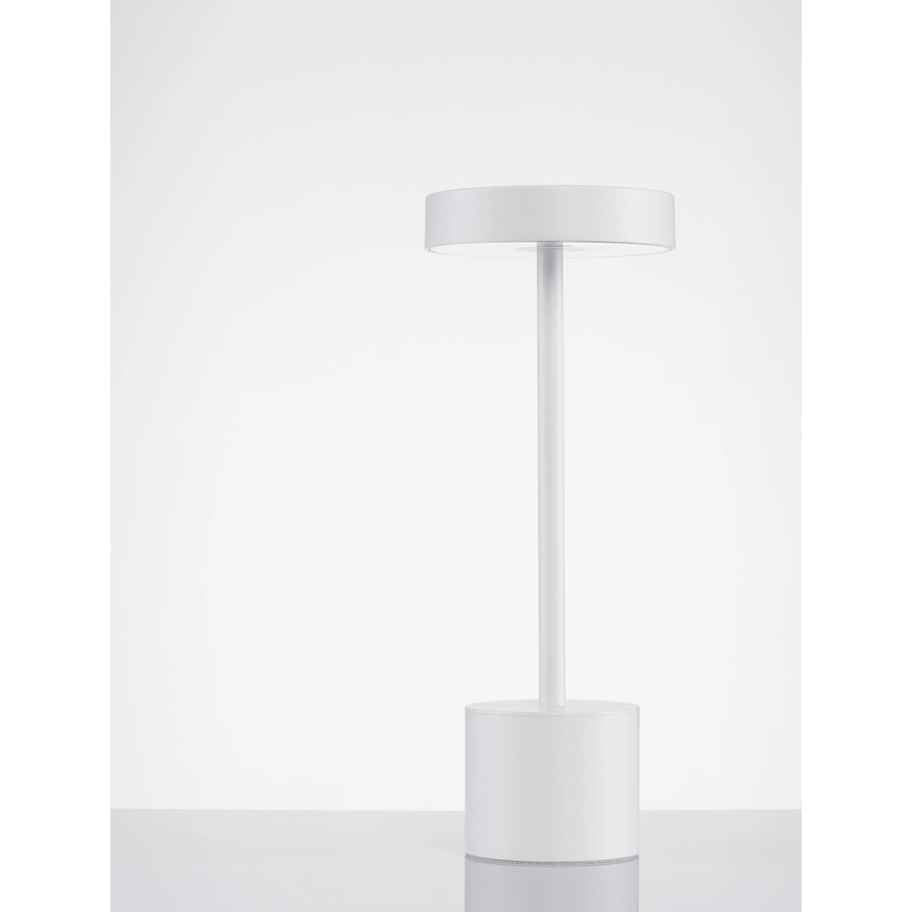 Design-Tischleuchte Fumo Wiederaufladbar Weiß Lyora 5212017434746