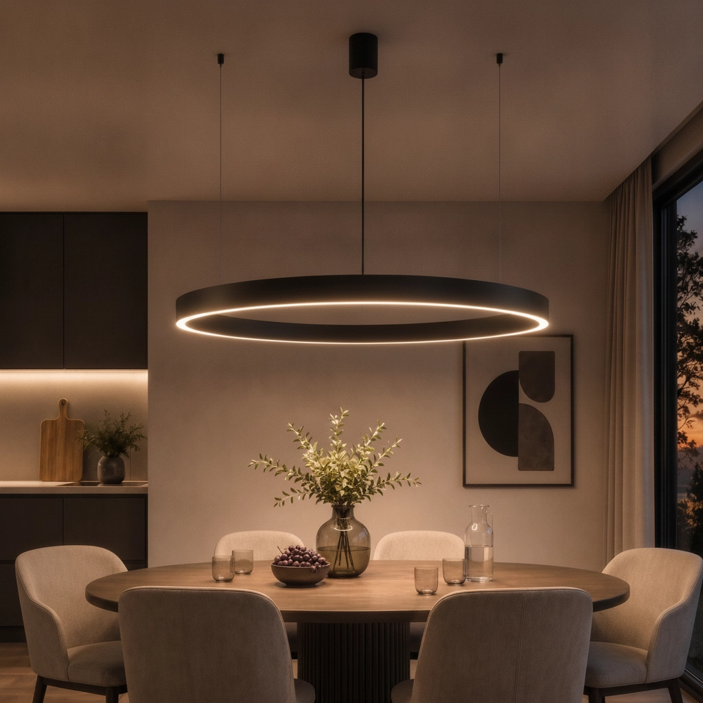 Pendelleuchte Motif schwarz Ø 100cm 2700-6500K