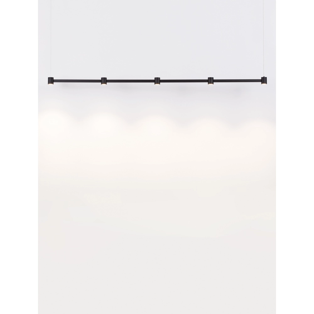 Design-Pendelleuchte Puize 5-flammig schwarz