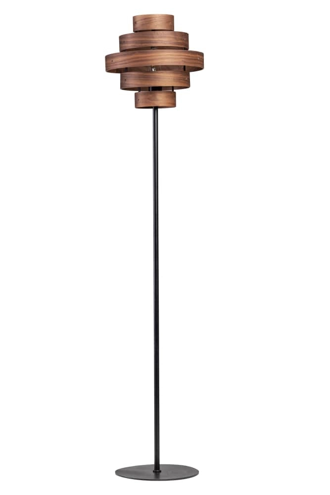 Stehlampe Walnut walnussbraun Ø 50cm
