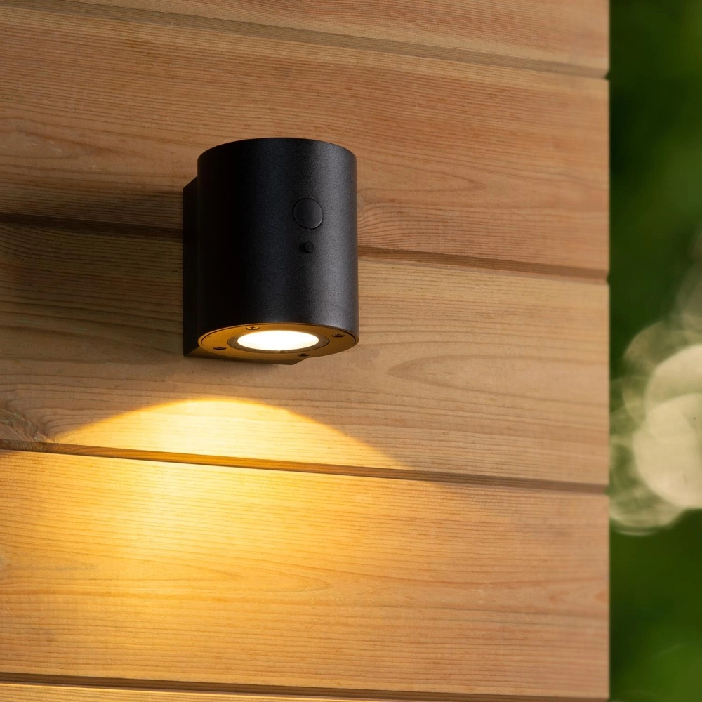 Design-Wandspot Perth Solar Black Lucide 5411212152121