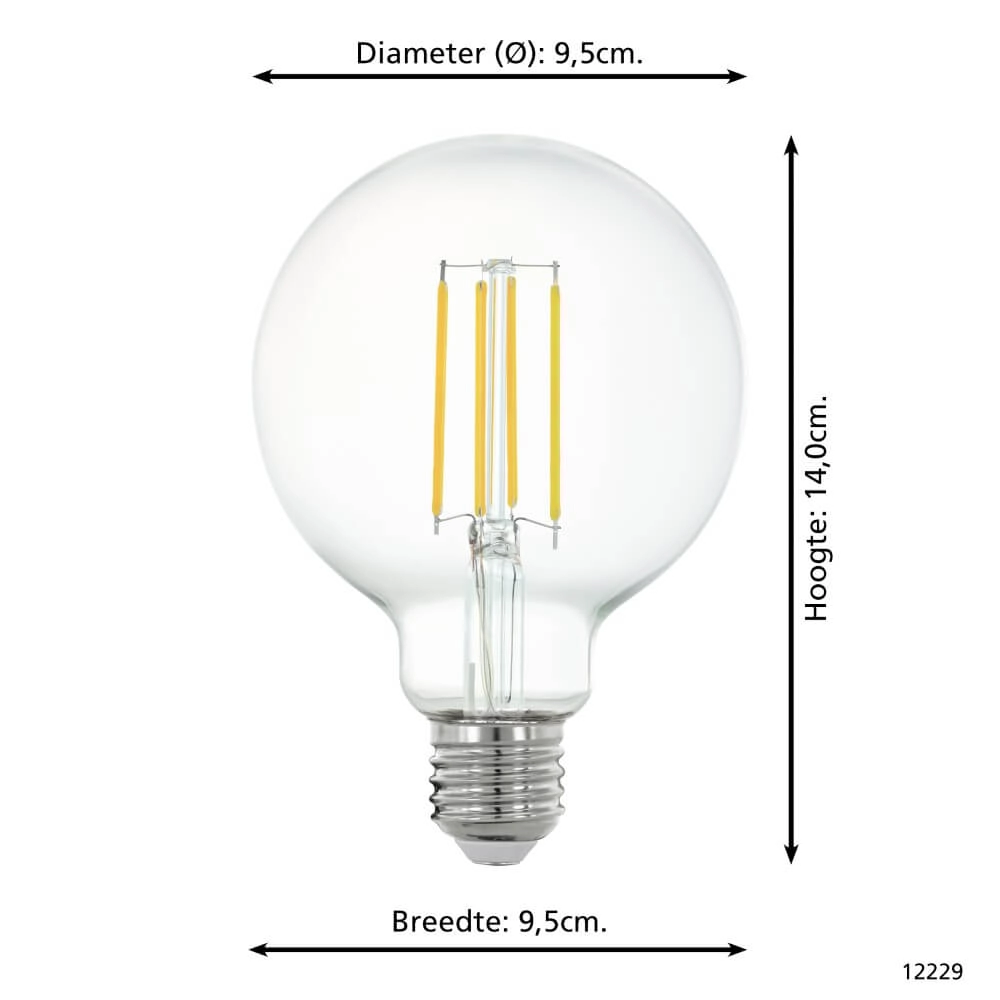 LED-Lampe Zigbee - E27 - 6 watt - 2700K - G95 Eglo 9002759122294