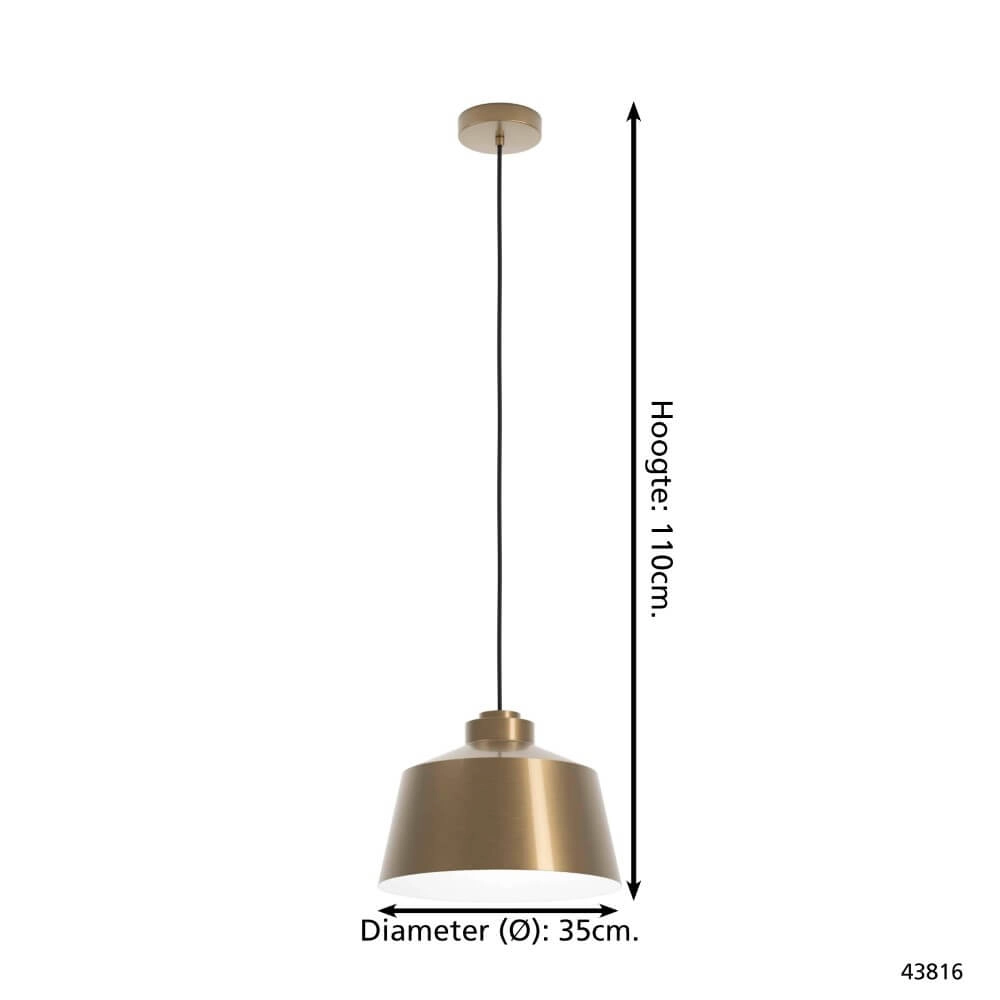Hängelampe aus Messing Southery Ø 35cm Eglo 9002759438166