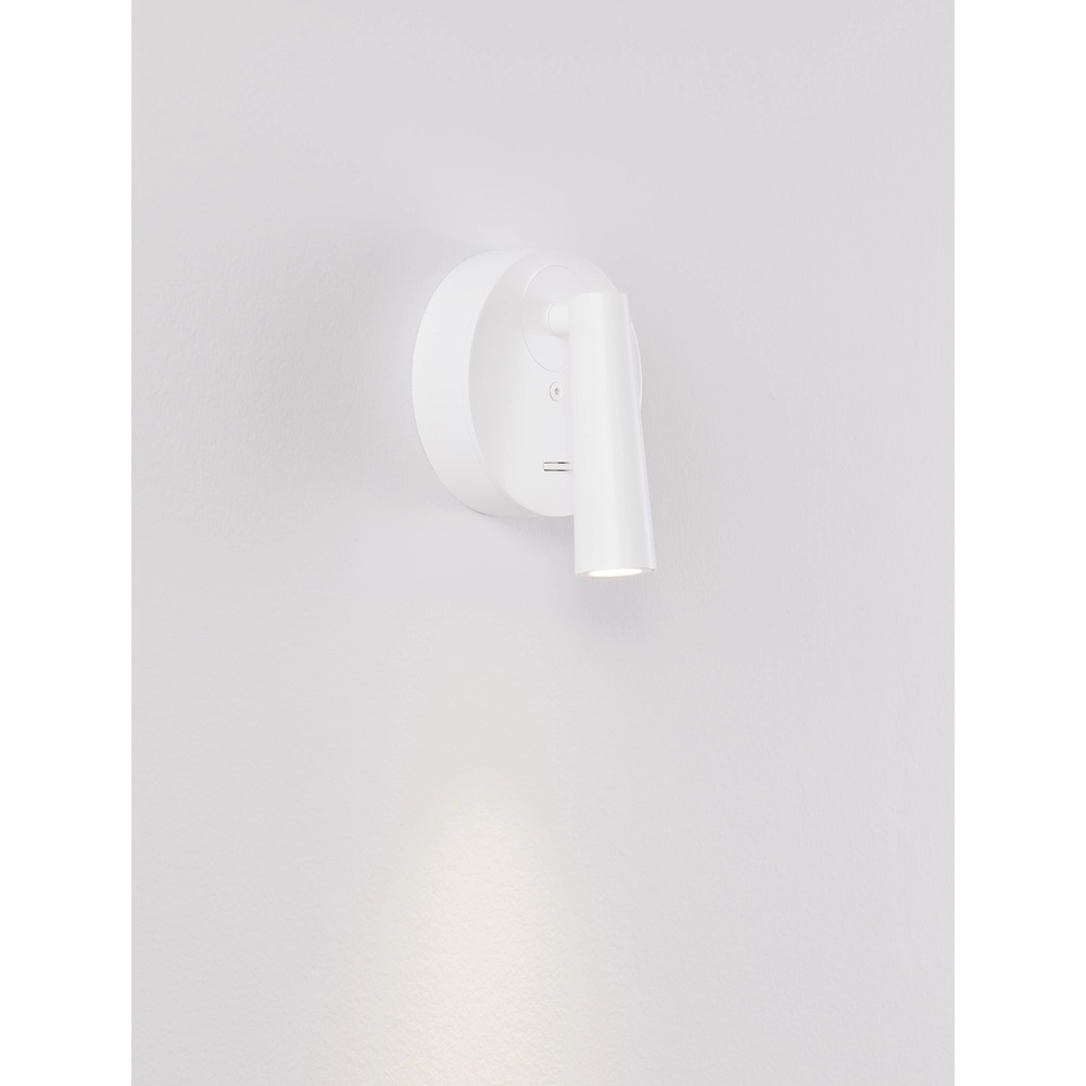 Nachttischlampe Tico weiß