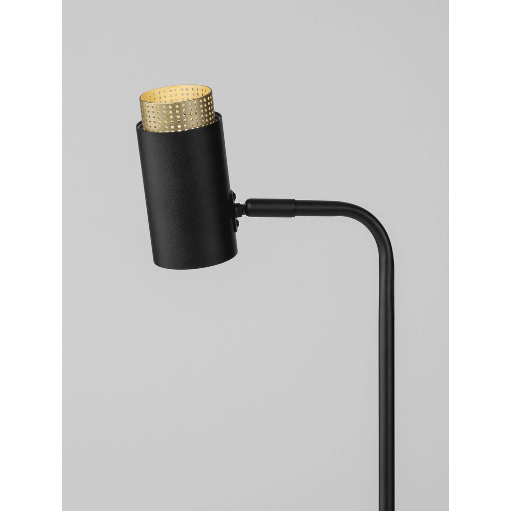 Schreibtischlampe Nessi schwarz mit gold Lyora 5212017475206