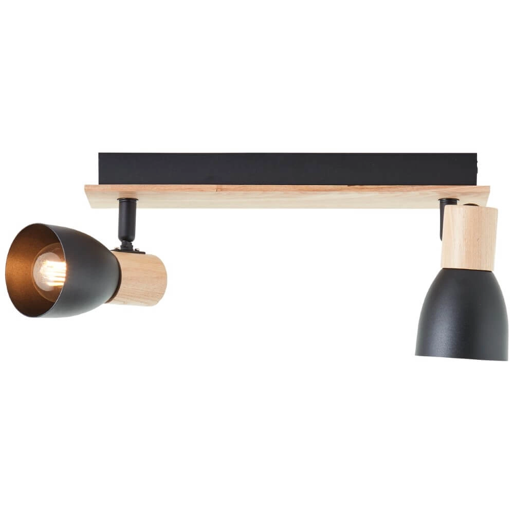Deckenleuchte Daintree 2-helles Schwarz Brilliant 4004353408670