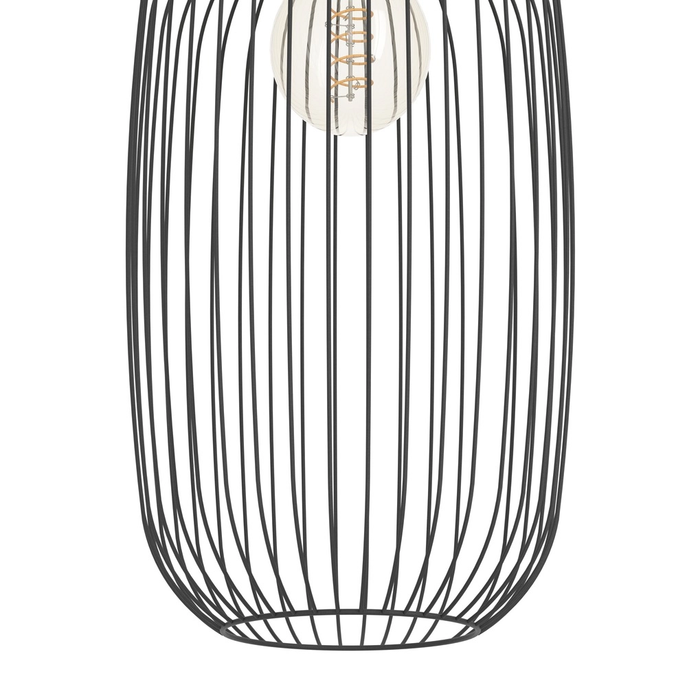 Draht-Pendellampe Lodods schwarz Ø 22 cm