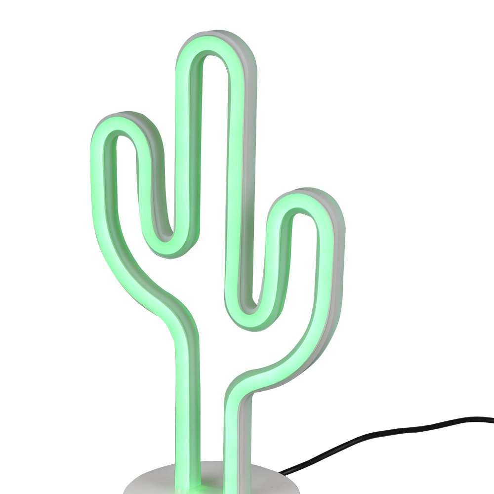 Tischlampe Cactus mit grünem Licht Trio 4017807429398