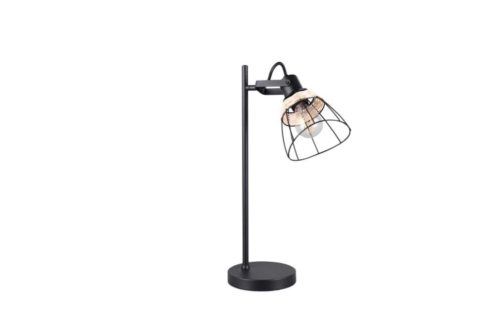Schwarze Tischleuchte Jerome Entwurf Trio 4017807637724