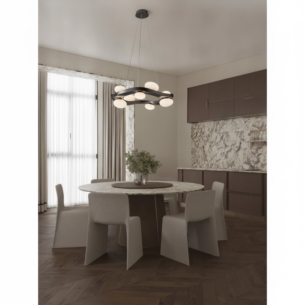Design-Pendellampe Severo Schwarz-Weiß