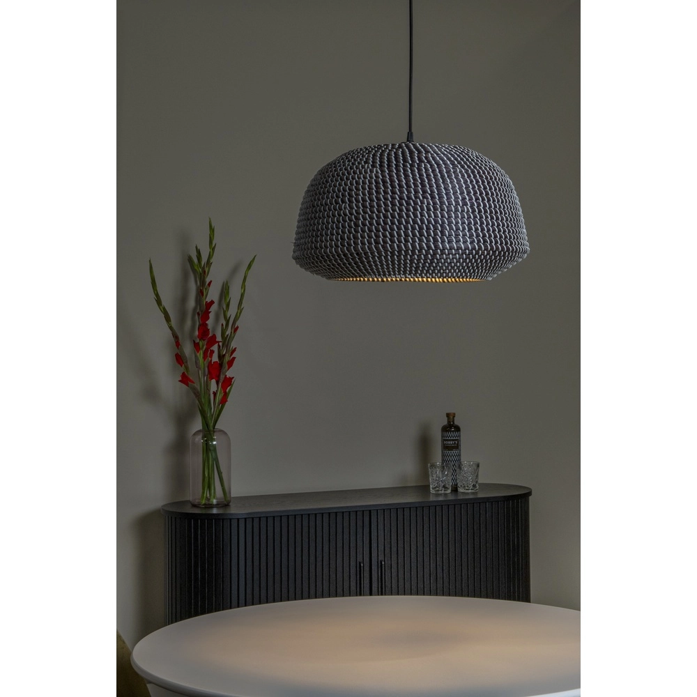 Seegras-Pendellampe Maduka Ø 47cm – schwarz Premium by Lucide 5411212106056