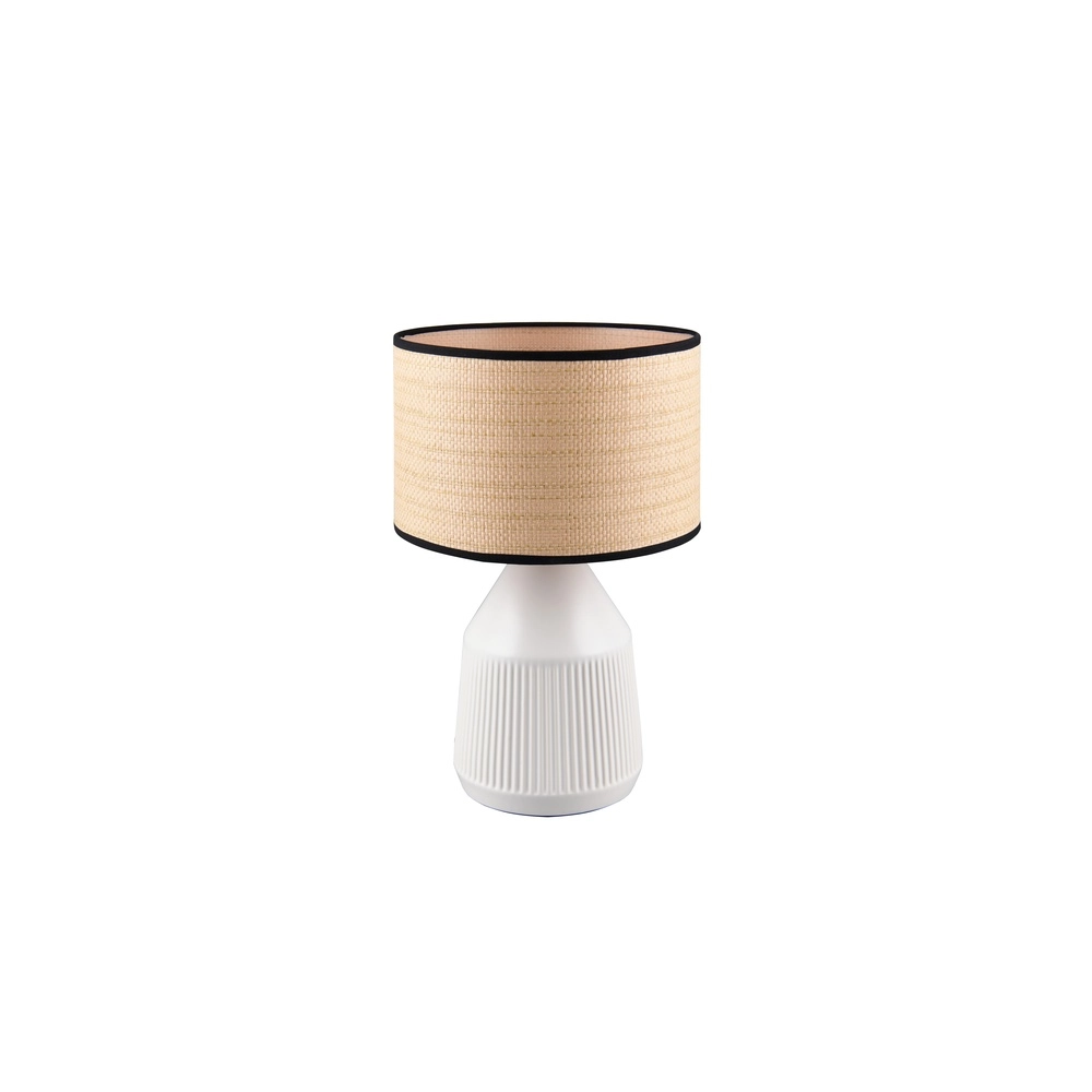 Tischlampe Formentera Ø 28 cm weiß Trio 4017807680126