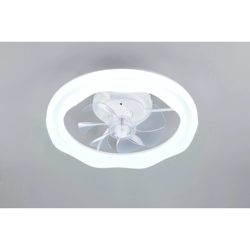Weißer Fächer Skaulo Entwurf Ø 50cm Trio 4017807698831