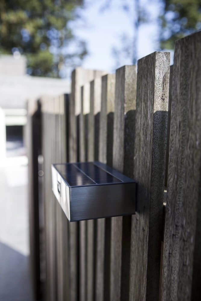 Solar wall lamp Brick Stainless steel Lutec 6939412044002