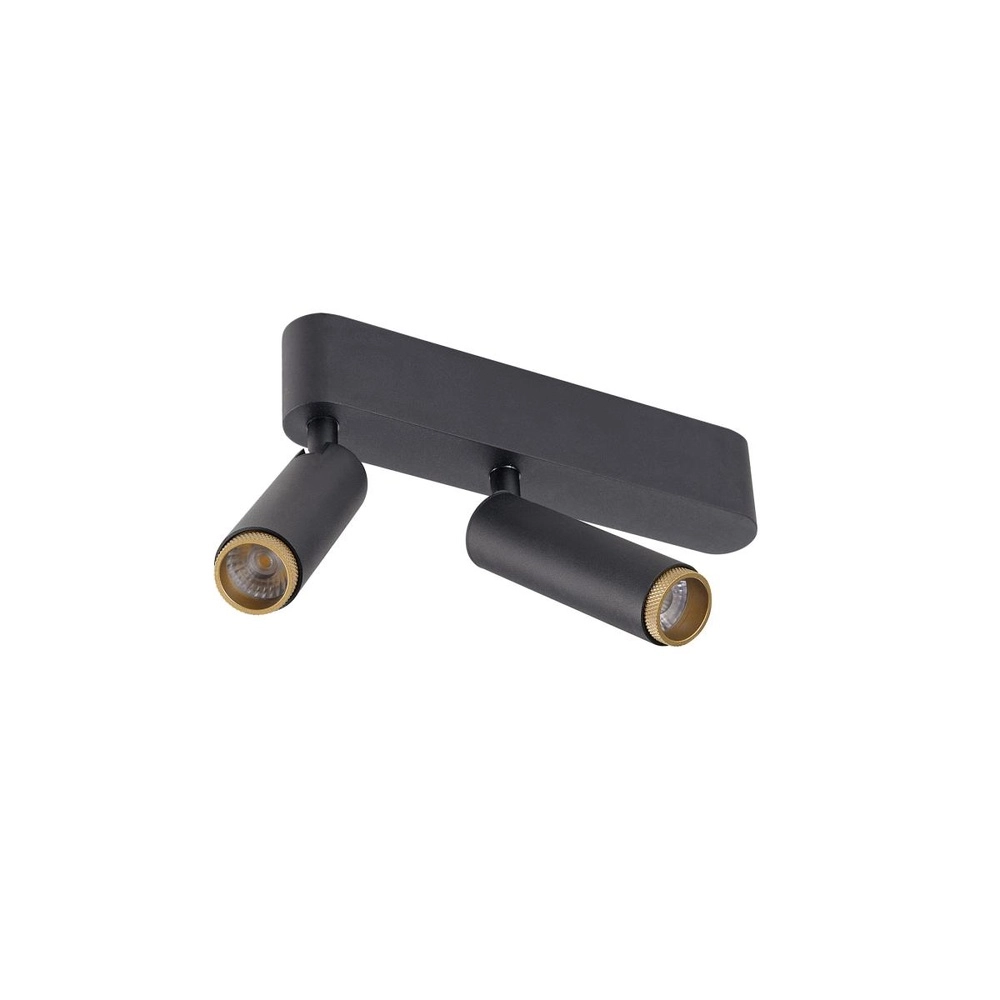 Aufputz-Spot Grip! S 2-flammig schwarz 2700K SLV 4024163304900