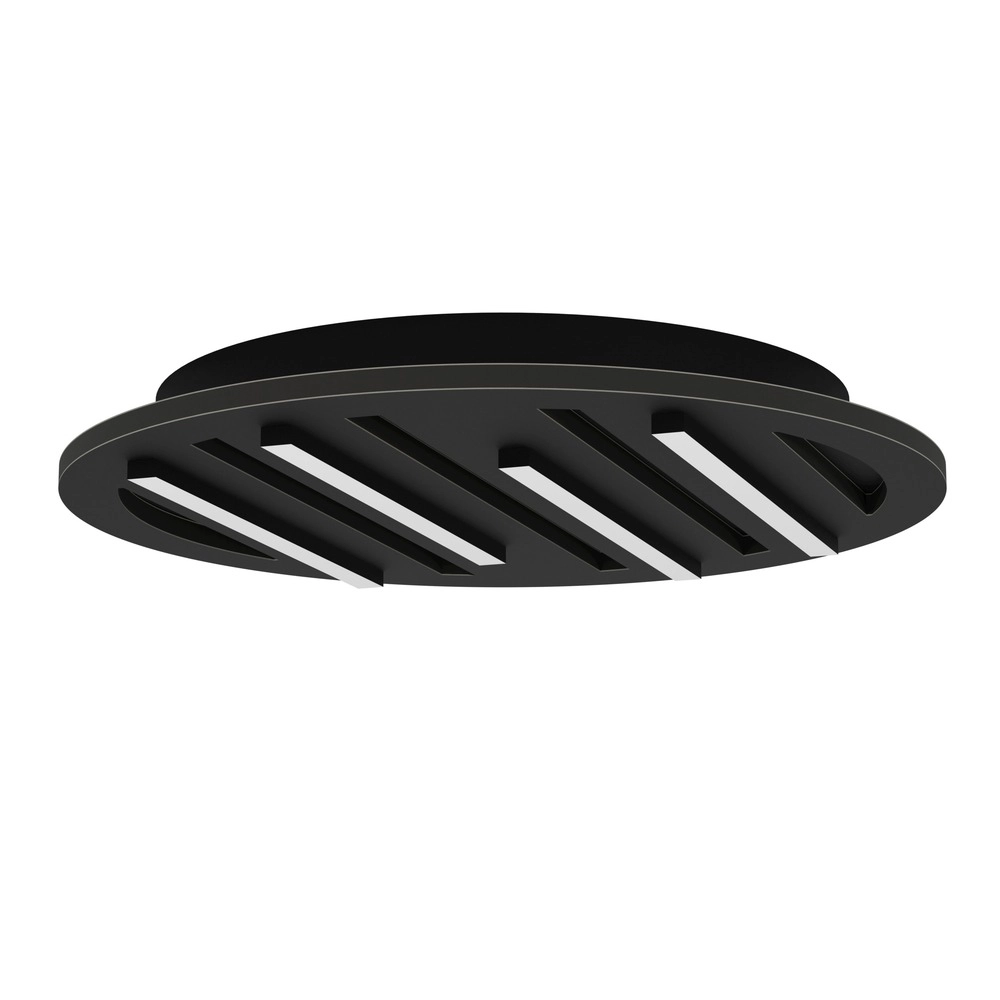 Intelligente Deckenbeleuchtung Pitrignani-Z rund Ø 38 cm schwarz