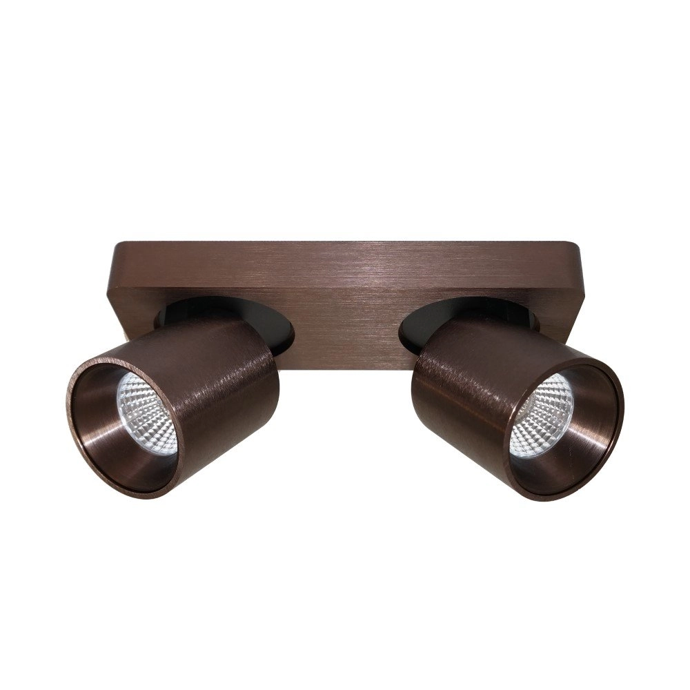 LED Spot Laguna 2-leichter Bronzebraun