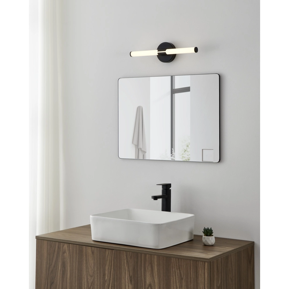 Spiegelleuchte Ramola schwarz 45cm Eglo 9008606356782