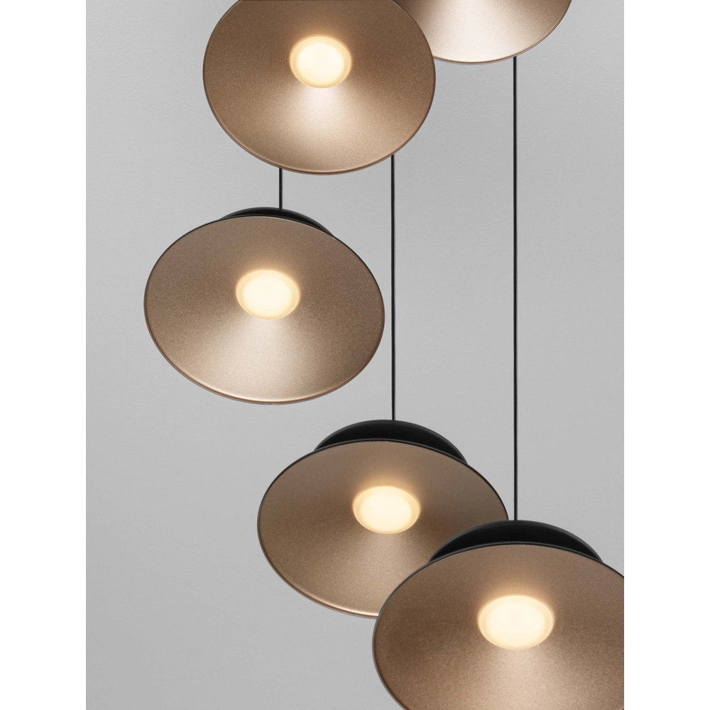 Design-Pendelleuchte Morfi 5-flammig schwarz Lyora 5212017458483