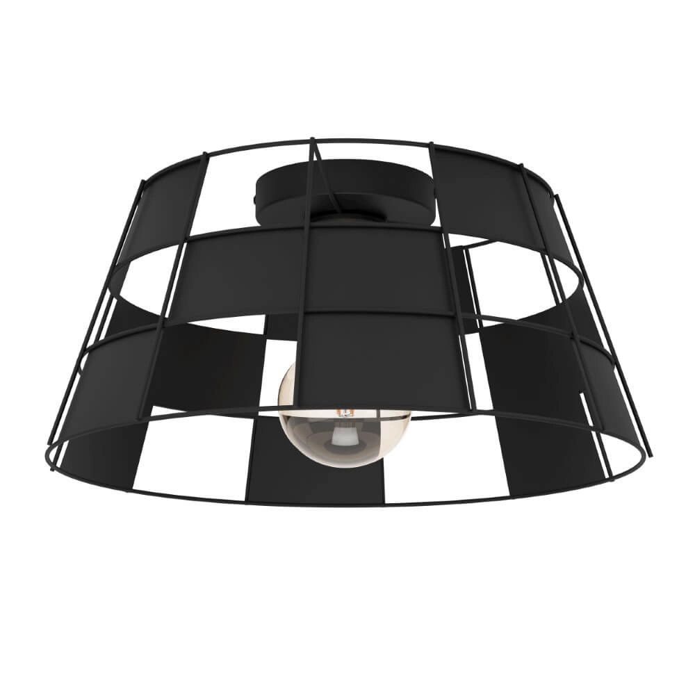 Schwarze Deckenlampe Pontefract Ø 42cm