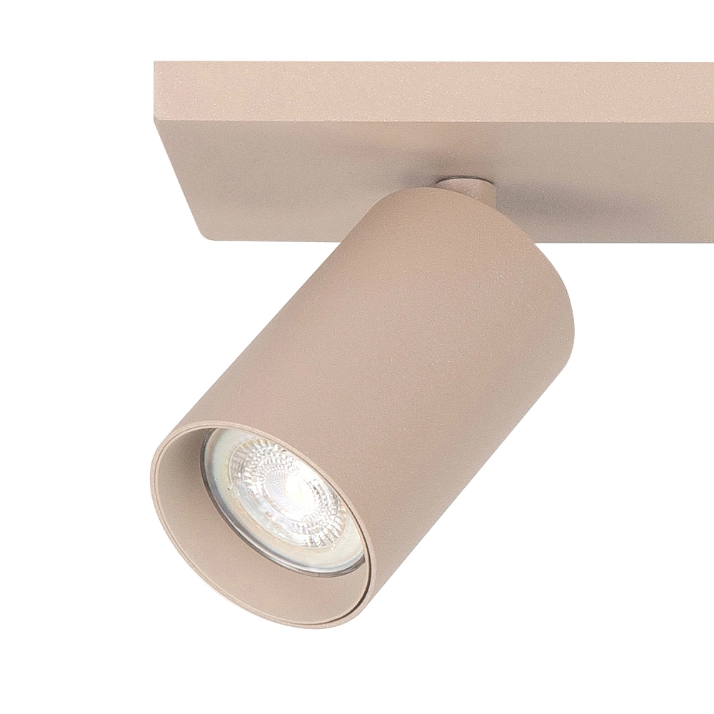 Aufputz-Spot Mila 2-flammig gerade sandbraun Highlight 8718379050435
