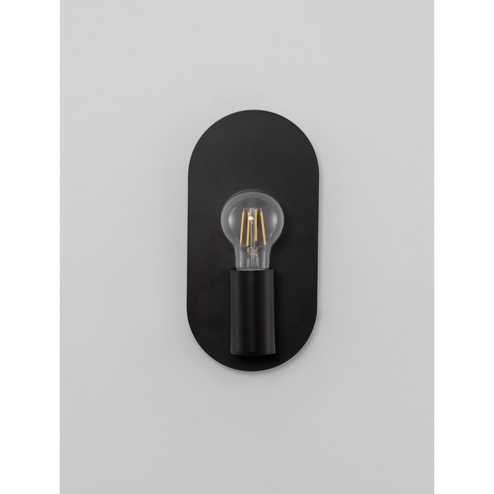 Wandleuchte Royal oval schwarz Lyora 5212017436146