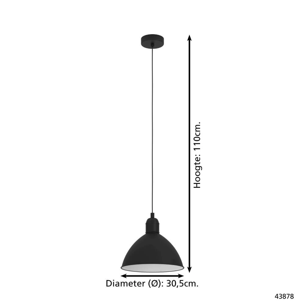 Ländliche Hängelampe Priddy Ø 30,5cm Eglo 9002759438784