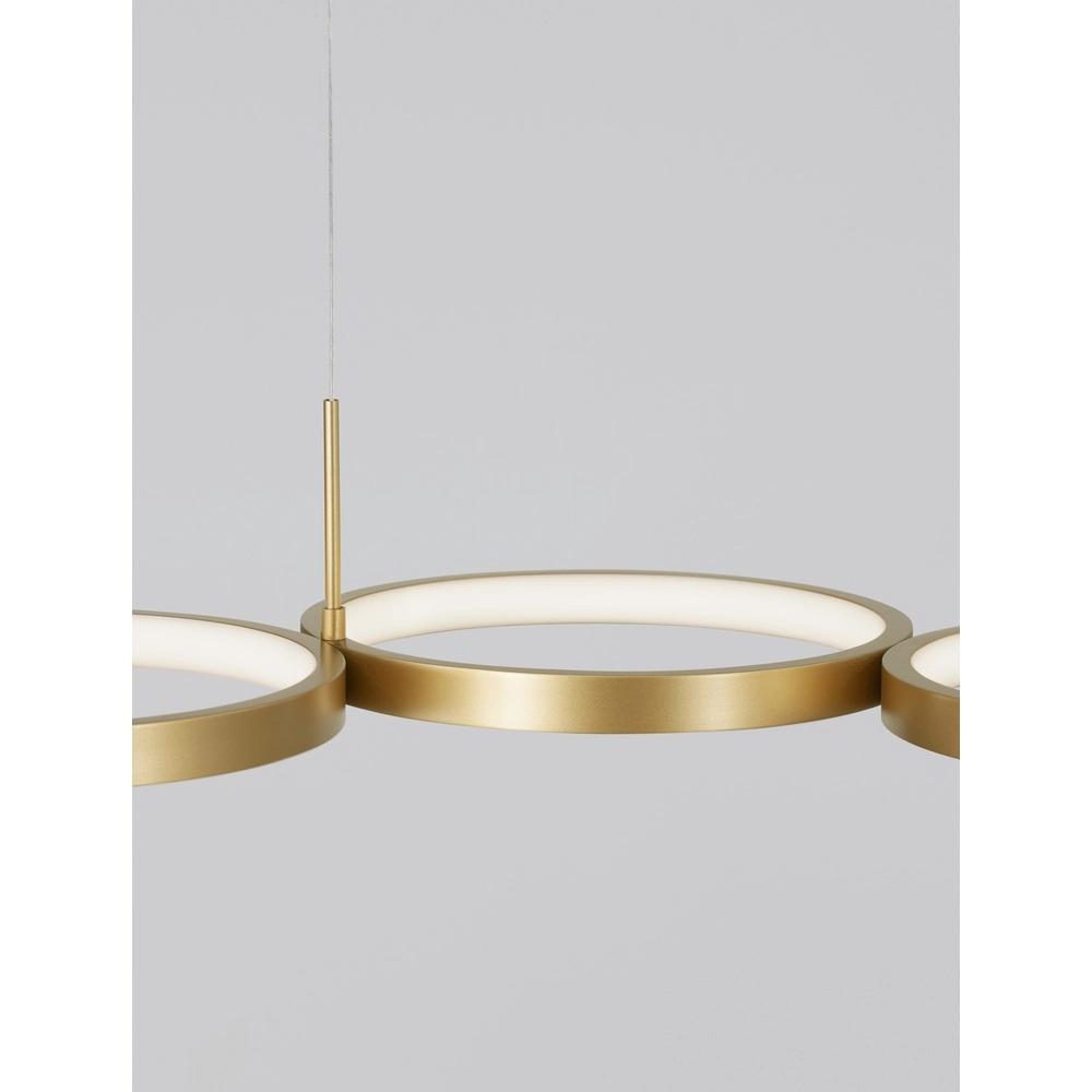 Moderne Pendelleuchte Magnus gold 84cm Lyora 5212017433190