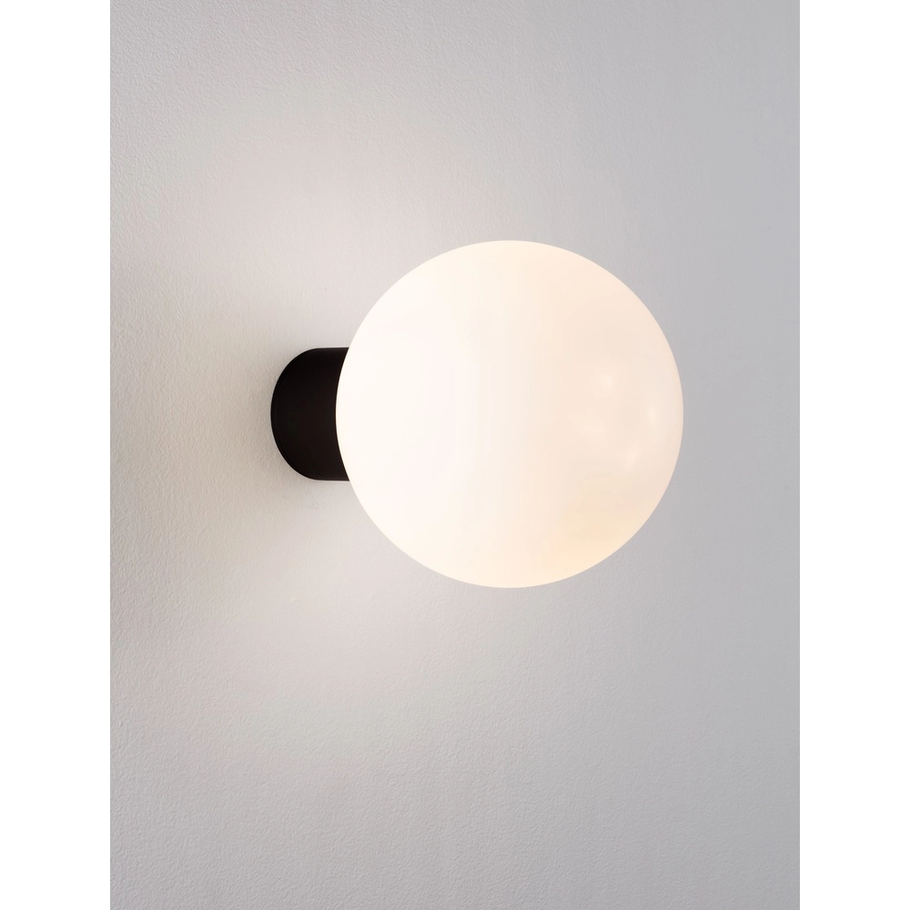 Deckenlampe Spix anthrazit mit weißem konvexem Glas Lyora 5212017476432