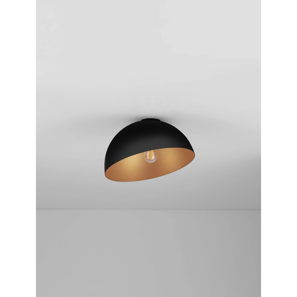 Deckenlampe Onia schwarz mit gold Ø 29cm Lyora 5212017458148