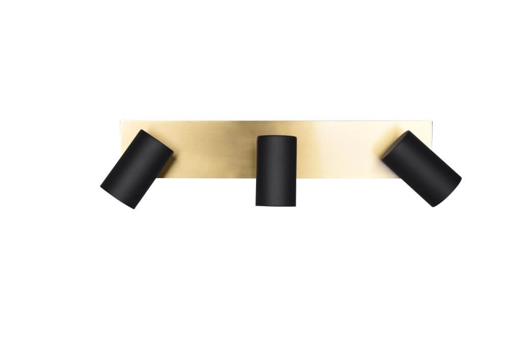 Aufbaustrahler Marley schwarz mit gold Trio 4017807523935