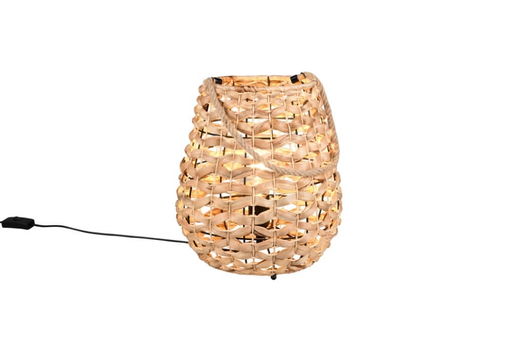 Country Tischleuchte Jean Ø 29cm Rattan