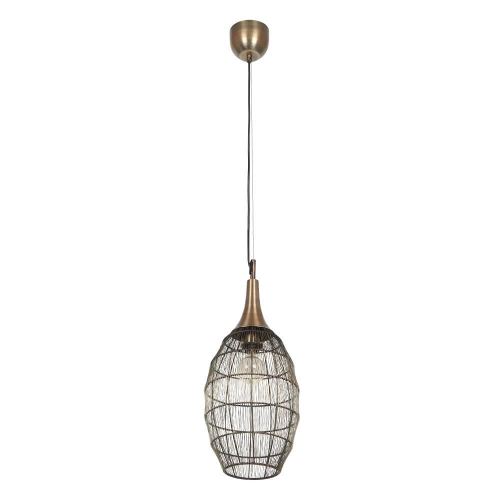 Ovale Hängelampe Soraya Ø 26cm - Bronze Trio 4017807617443