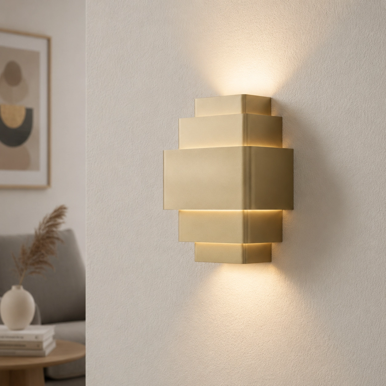Design-Wandleuchte Layes Champagner