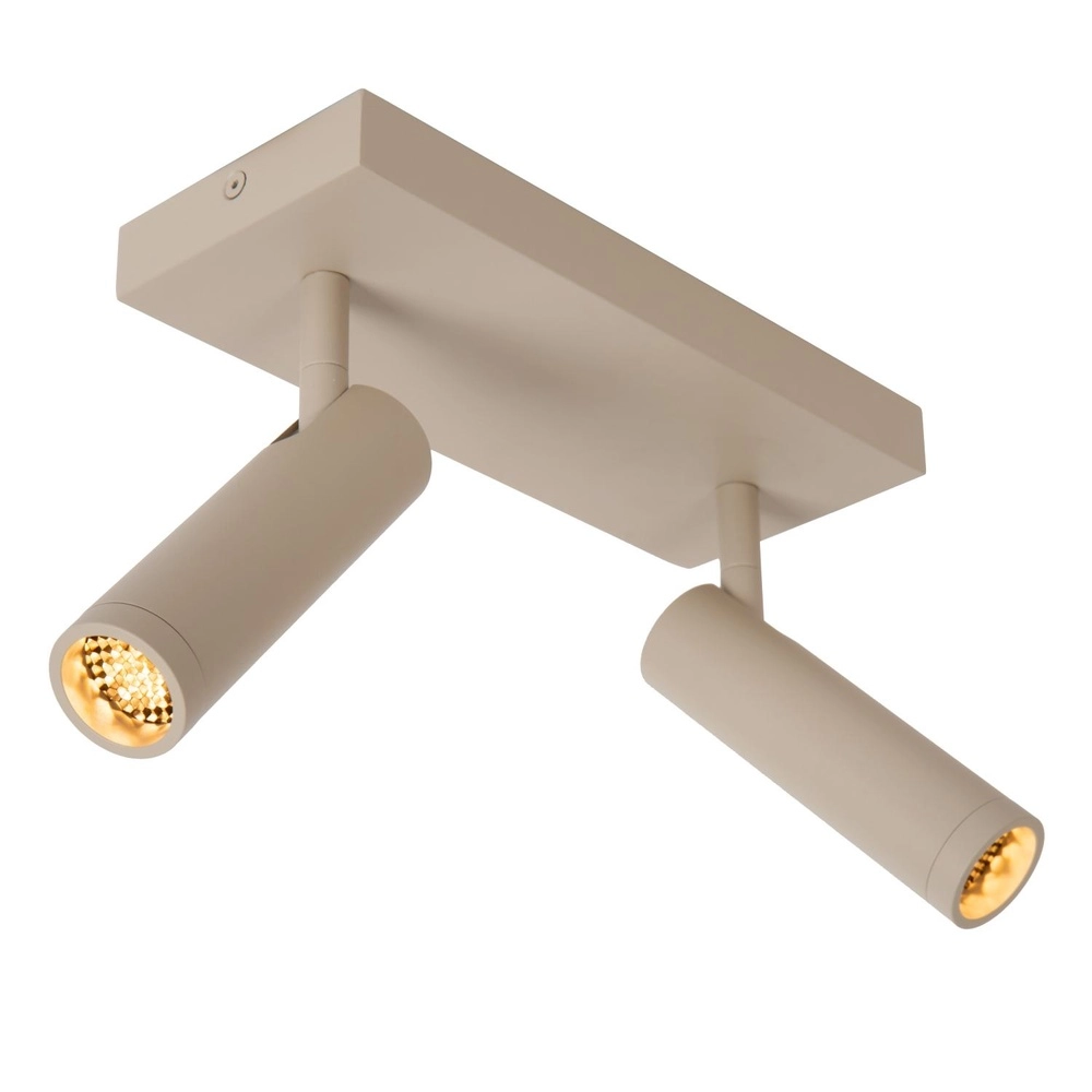 Elegante Deckenlampe Grado 2-hell sandbraun Lucide 5411212221728
