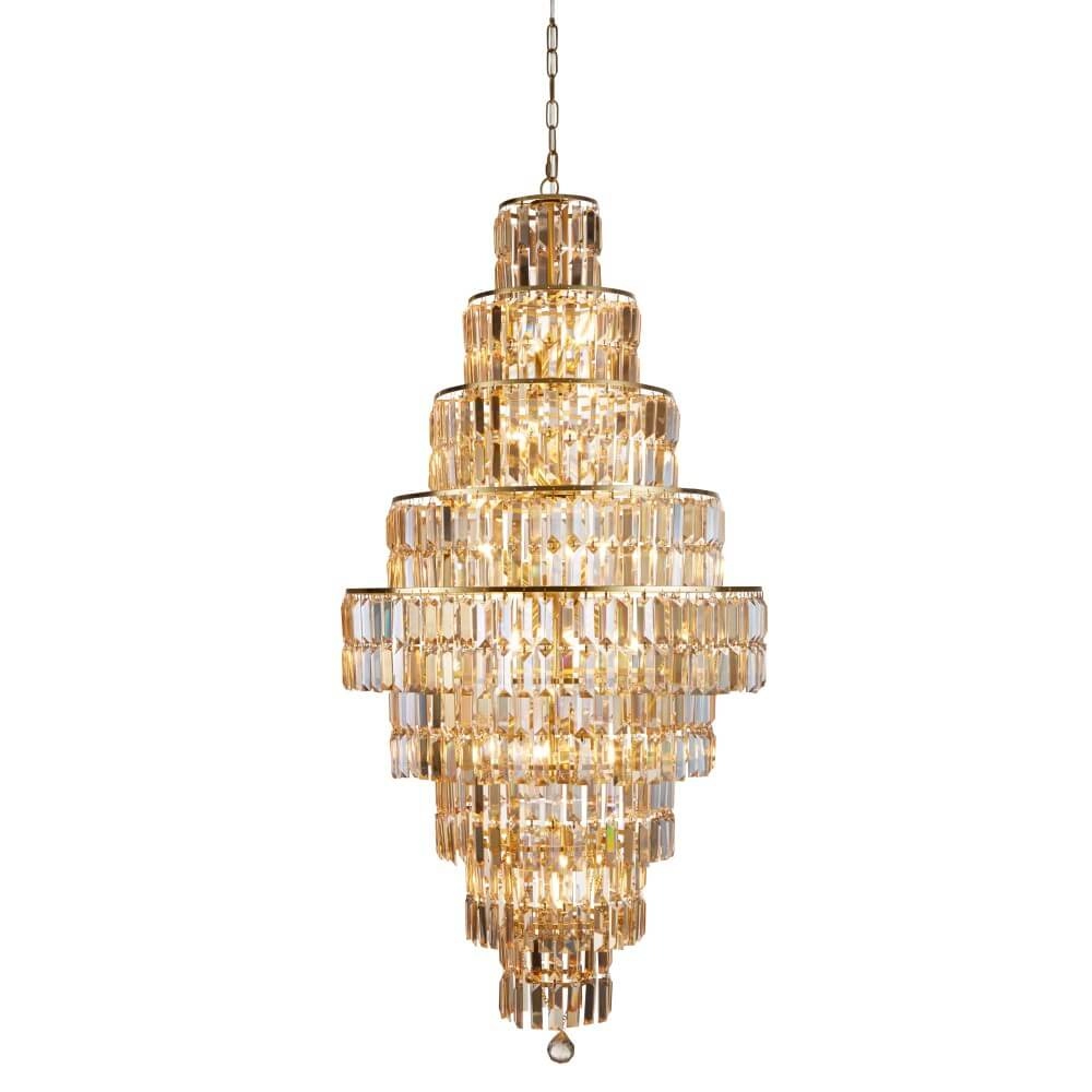 Goldener Kronleuchter Empire Ø 60cm Searchlight 5053423249902