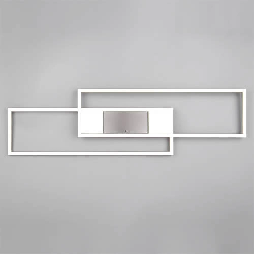 LED-Deckenleuchte 100x28 Albany Edelstahl Trio 4017807610284
