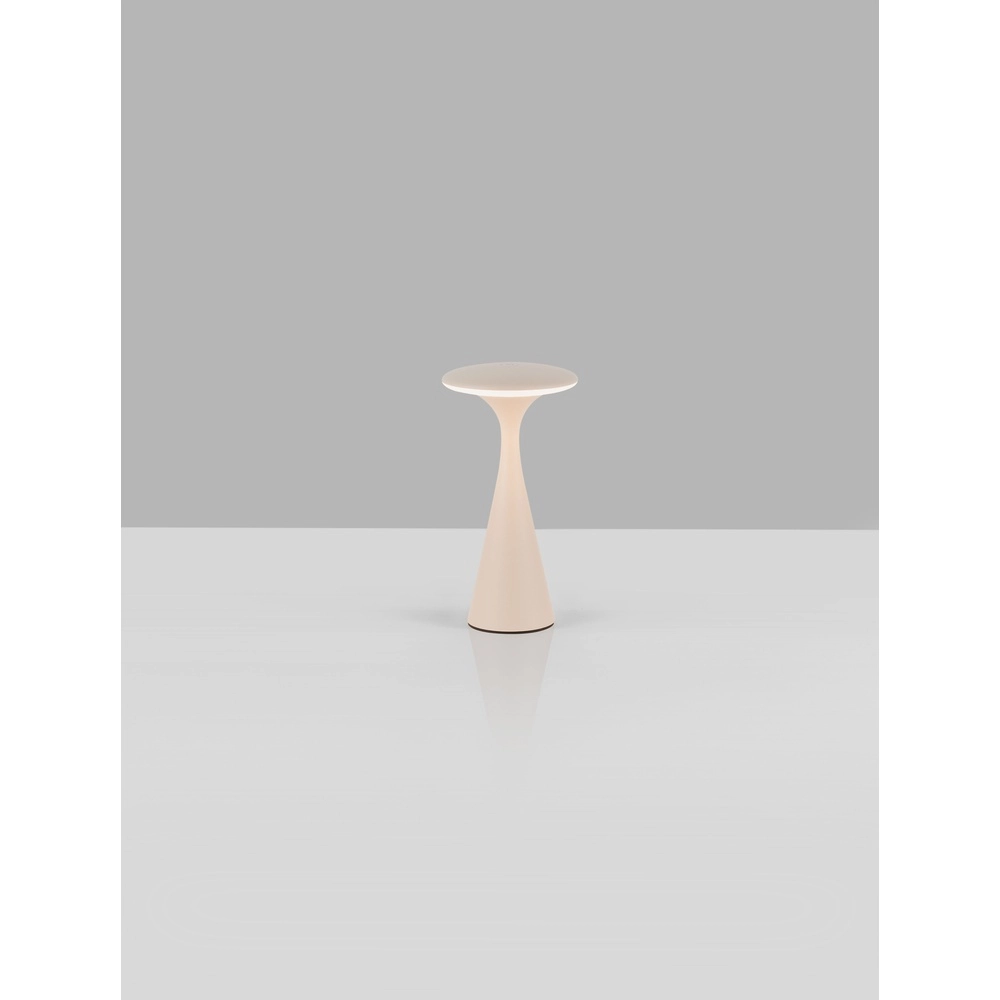 Design-Tischleuchte Grigio sandbraun Lyora 5212017479075