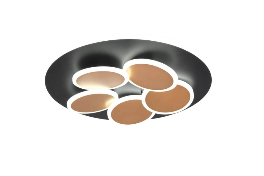 Moderne Deckenleuchte Mandala schwarz Ø 48cm Trio 4017807614091