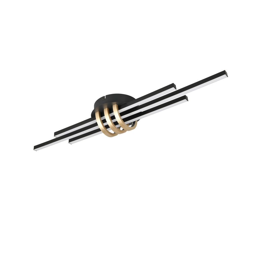 Deckenlampe Cinto Design schwarz mit gold Trio 4017807612493