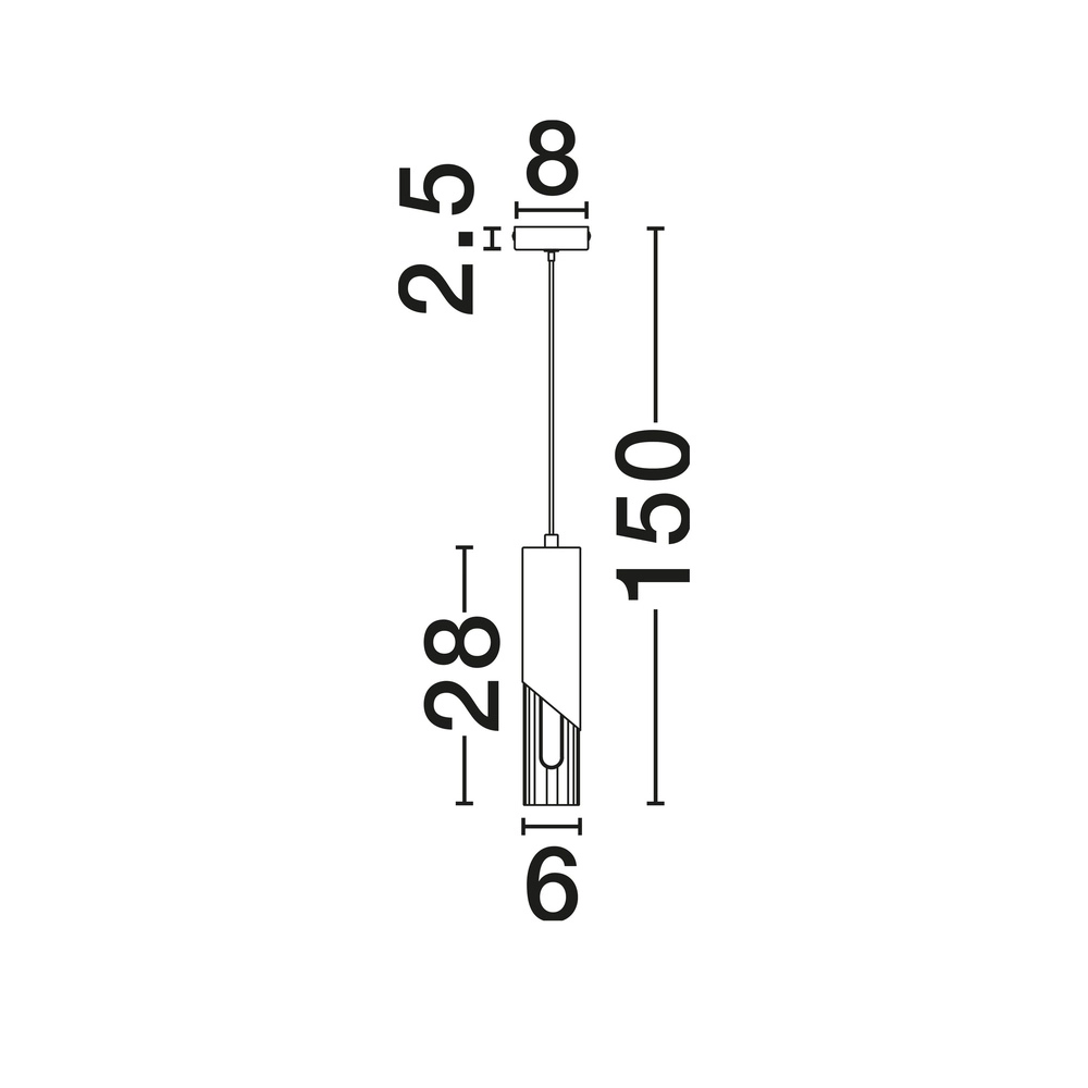 Design-Pendellampe Modesto Ø 8 cm Gold Lyora 5212063501430