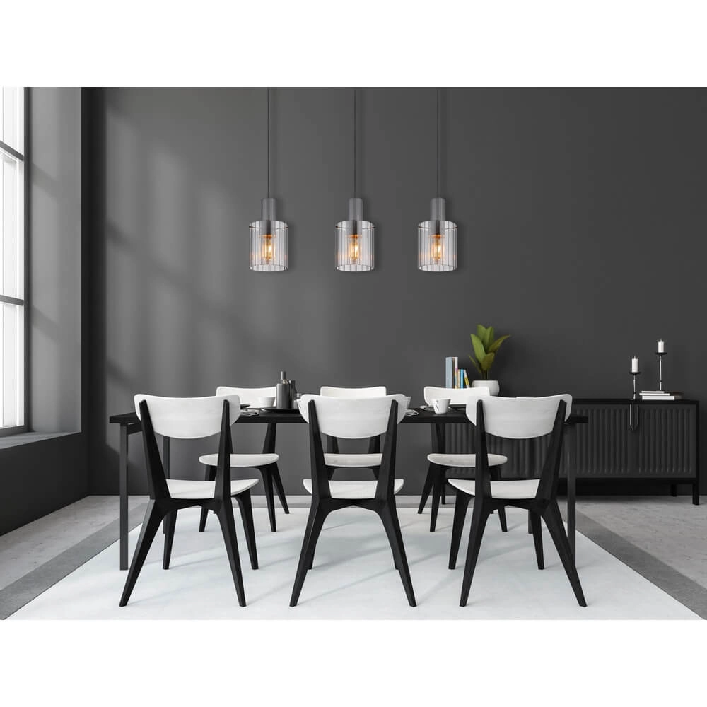 3-flammige Pendelleuchte Tulivar Design Rauchglas Globo 9007371459650