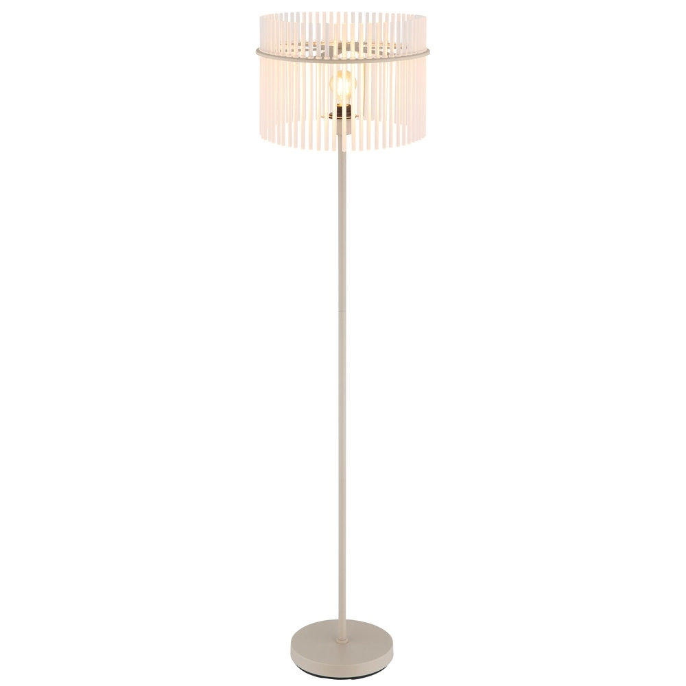 Stehlampe Gorley sandbraun mit Glas Ø 38cm Globo 9007371575701