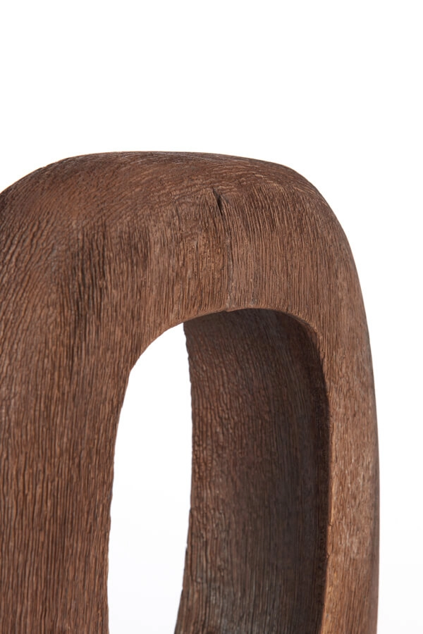 Tischleuchte aus dunklem Holz Kelafo 24 x 30cm Light & Living 8717807691073
