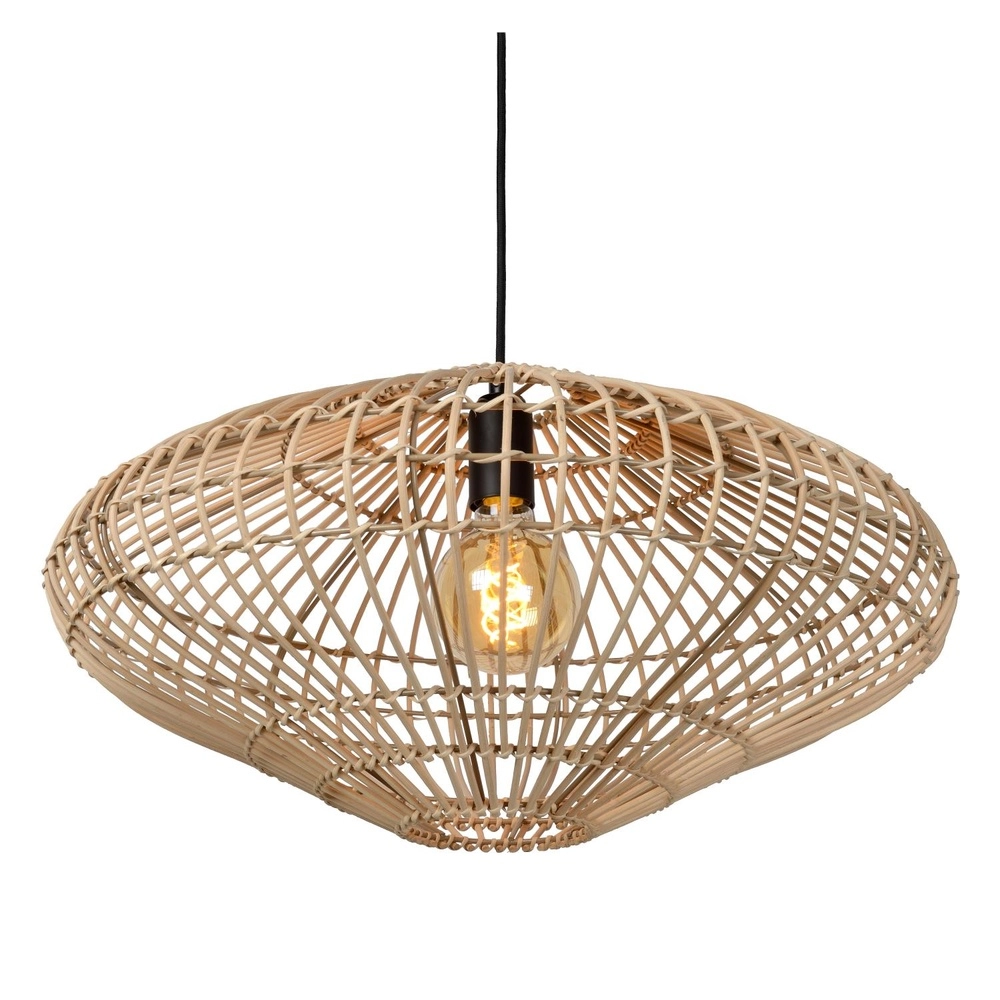 Rattan-Pendellampe Magali Ø 56 cm Lucide 5411212031433