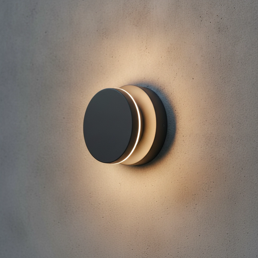 Design-Wandleuchte Gravity grau