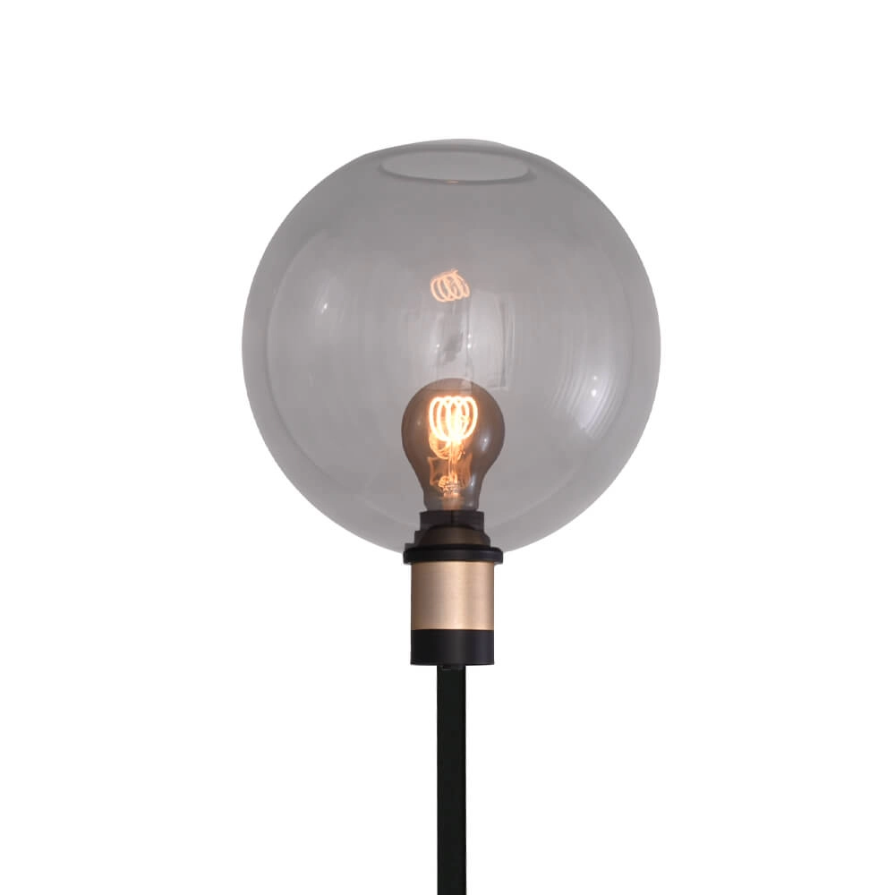 Stehleuchte aus Glas Lazise 2 schwarz mit gold Masterlight 8718121303635