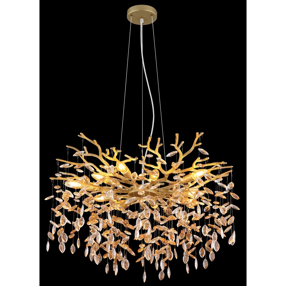 Pendellampe Queena gold Ø 80cm Globo 9007371522682
